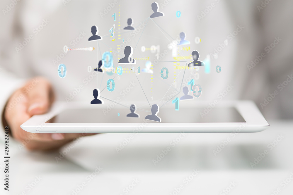 Social Media Communication Internet Network 3d Social Media Communication Internet Network 3d