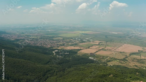 Aerial view of the village Lozen, Bulgaria  photo