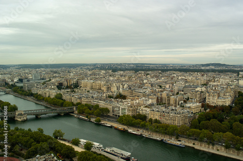 Panoramic view of Eiffel tower