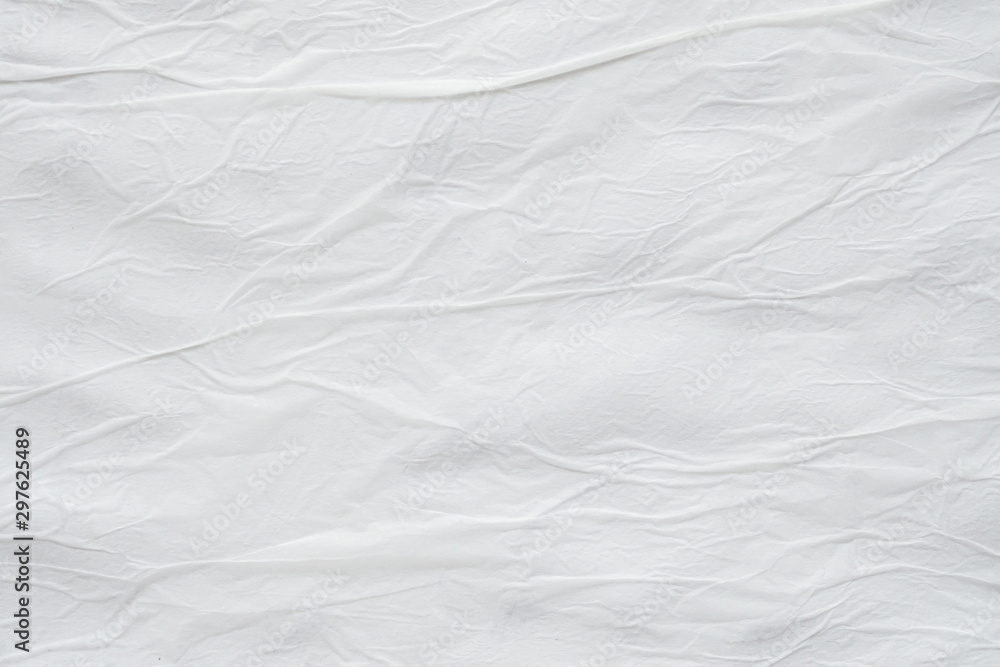 Blank white crumpled creased torn paper poster texture surface background Blank white crumpled creased torn paper poster texture surface background