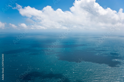 Seascape, aerial view, Great Barrier Reef, Queensland, Australia