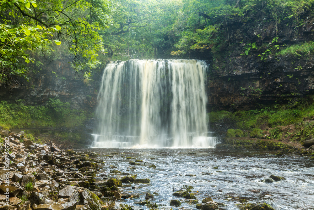 Sgwd yr Eira Waterfall, Brecon Beacons National Park, Wales, United Kingdom Sgwd yr Eira Waterfall, Brecon Beacons National Park, Wales, United Kingdom