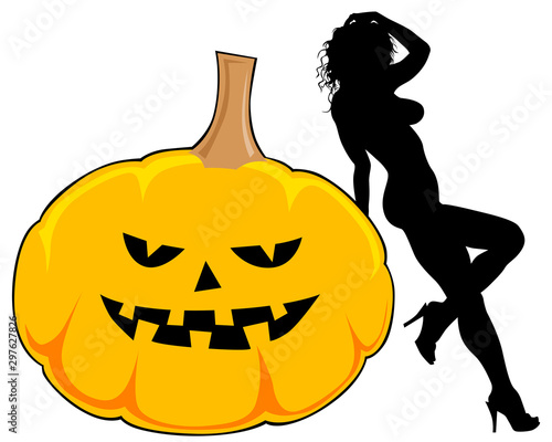 Photos Beautiful young witches at Halloween carnival
