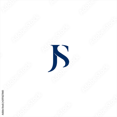 Sj Logo Letter Design Template