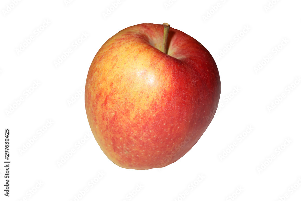 one apple isolated on white background