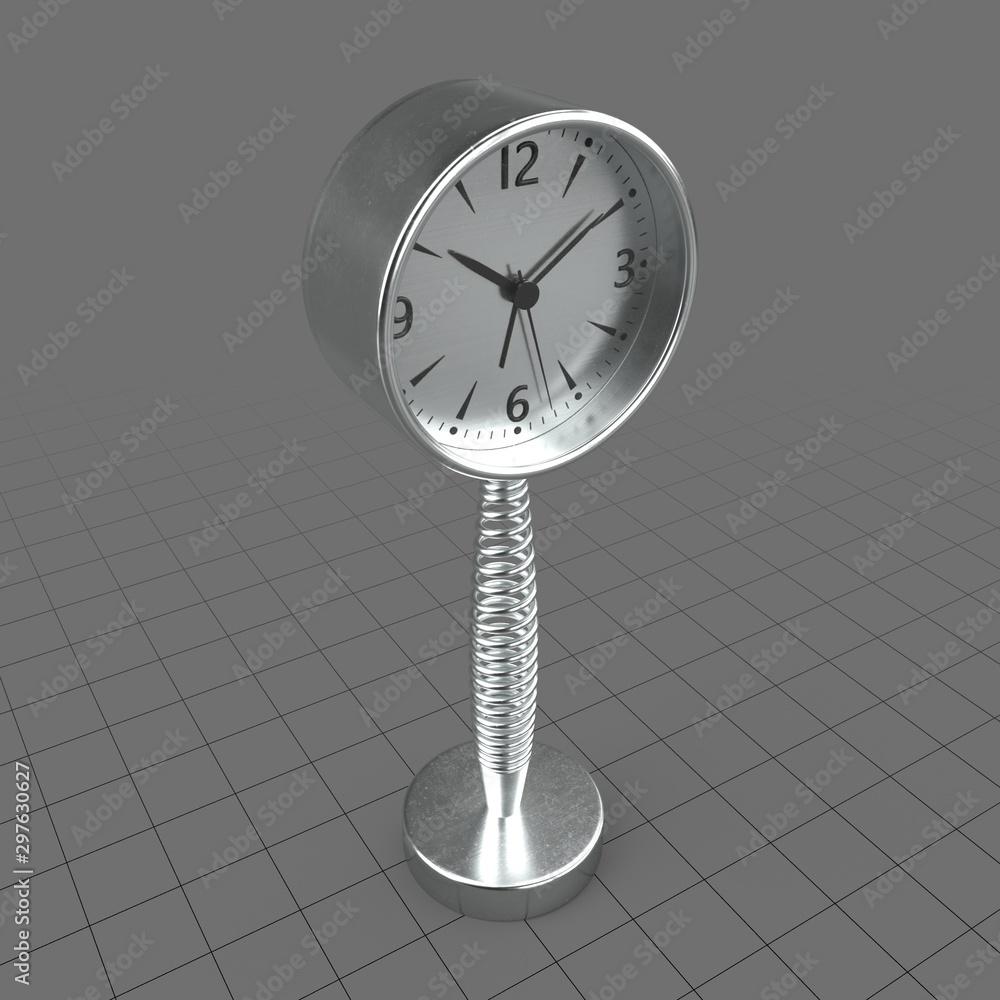 Spring alarm clock Stock 3D asset | Adobe Stock