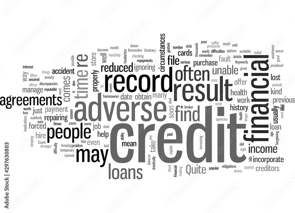 Is An Adverse Credit Record Bad For Your Health Is An Adverse Credit Record Bad For Your Health