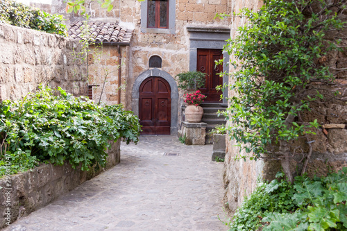 Alley in old town of Bagnoregio - Tuscany  Italy.