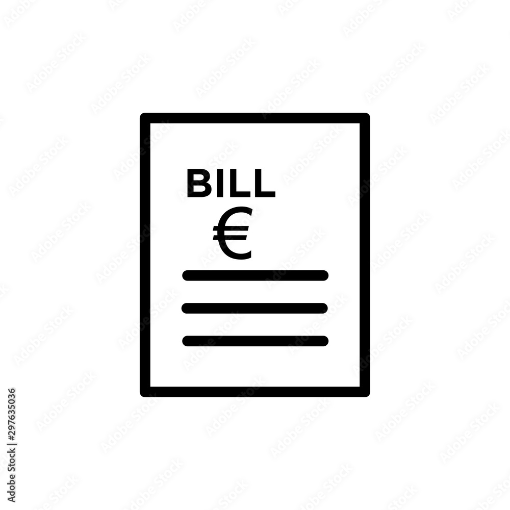 Bill icon trendy Bill icon trendy