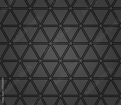 Geometric vector pattern with dark triangles. Geometric modern ornament. Seamless abstract background