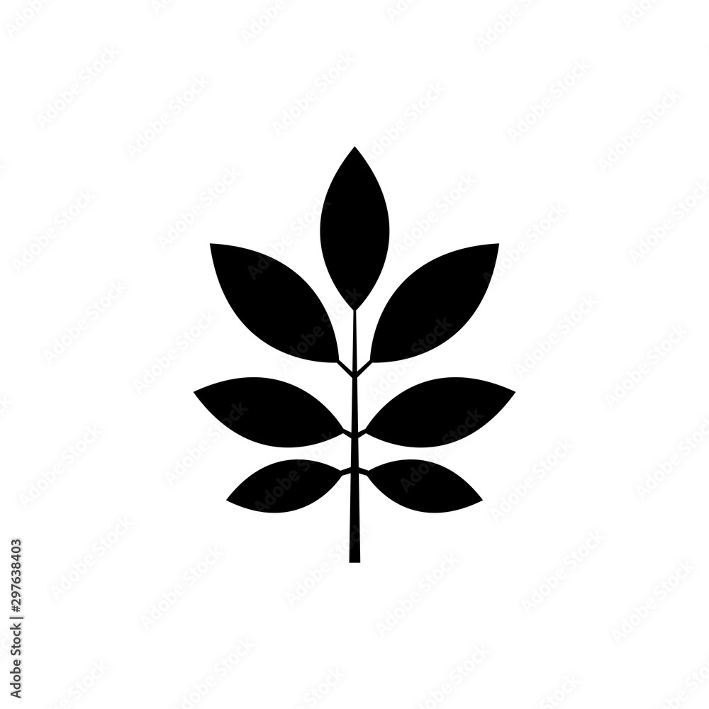 Leaf Branch, Nature Leaves Plant Flat Vector Icon Leaf Branch, Nature Leaves Plant Flat Vector Icon