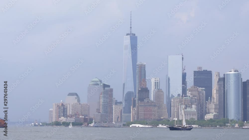 NYC Skyline from harbor 2016 4K NYC Skyline from harbor 2016 4K
