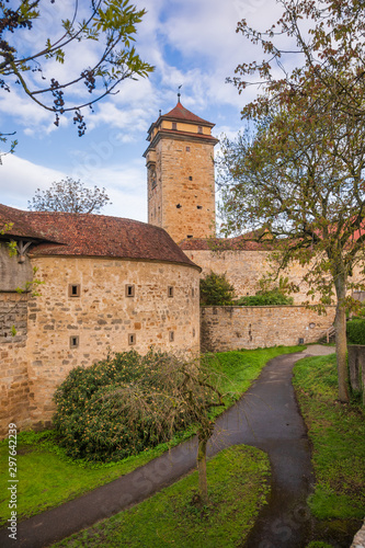 Spital bastion Rothenburg ob der Tauber Old Town Bavaria Germany