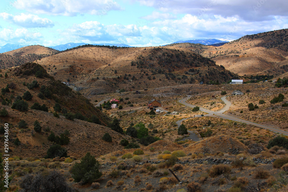Ranches in the canyons of the sierra nevada foothills