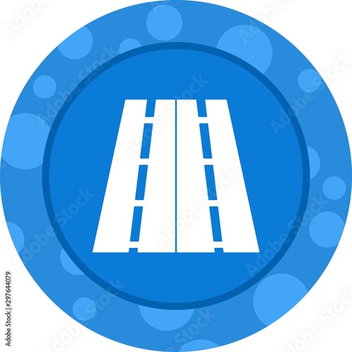 Beautiful Highway Vector Glyph icon