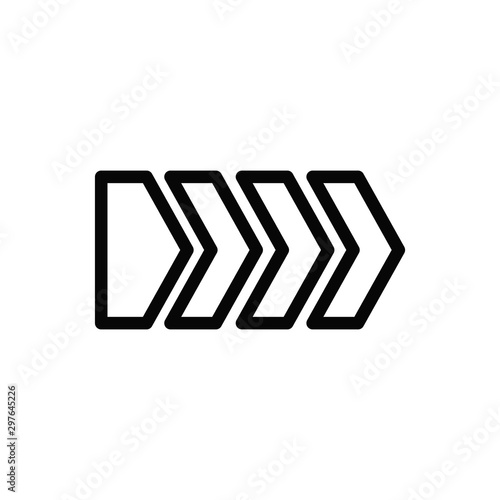 arrow icon vector trendy flat design