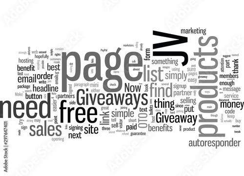 How To Make Money With JV Giveaways