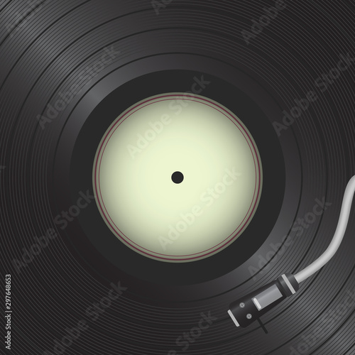 Retro vinyl disk. Gramophone Vinyl record