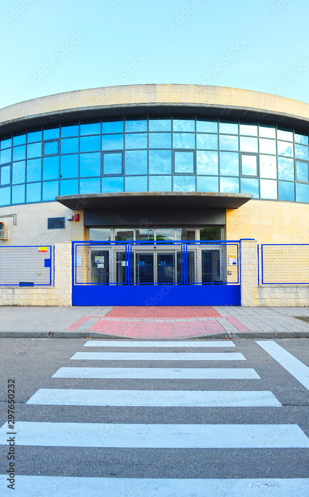 Obraz premium National Hydrogen Center in Puertollano, industrial town of the Ciudad Real province in Castilla la Mancha Spain