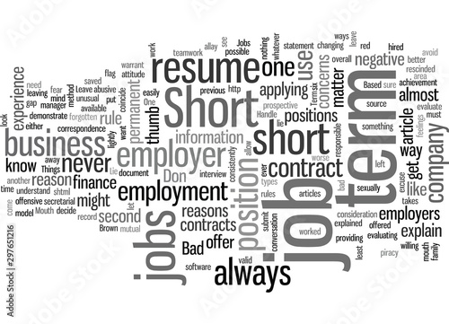 How To Handle Short Term Jobs On Your Resume