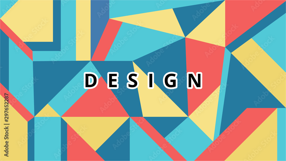 Abstract background design, with triangle colorful shape composition.