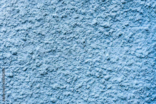 Beautiful blue wall texture with plaster, good construction background