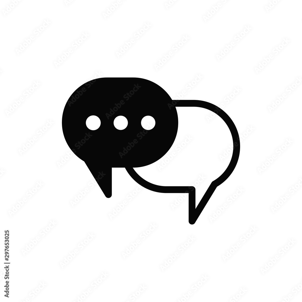 bubble speak icon trendy flat design bubble speak icon trendy flat design
