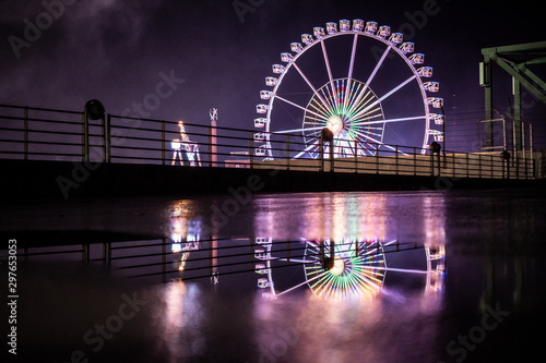 at night