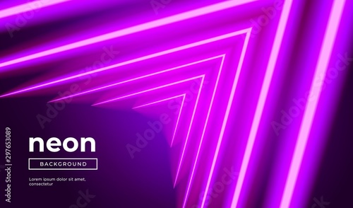 Futuristic abstract colorful vector background with Glowing electric bright neon lines . Abstract Modern Vector Layout