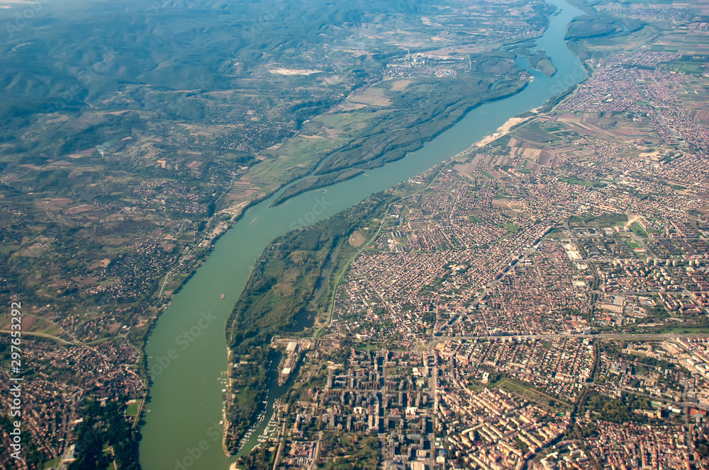 The city of Novi Sad in Serbia