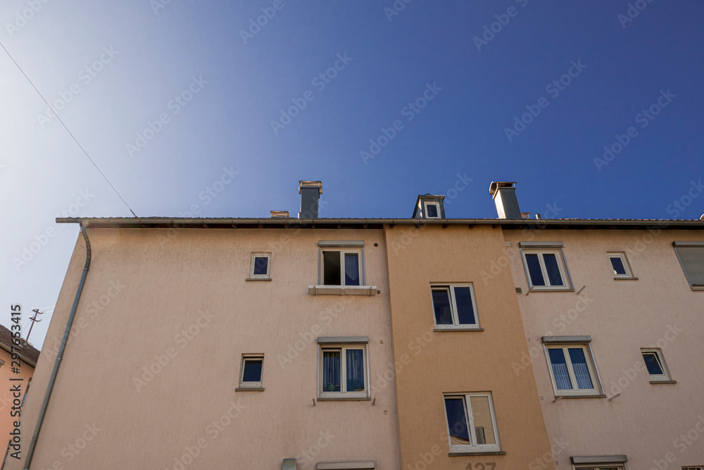 affordable living space with small cheap balconies facade