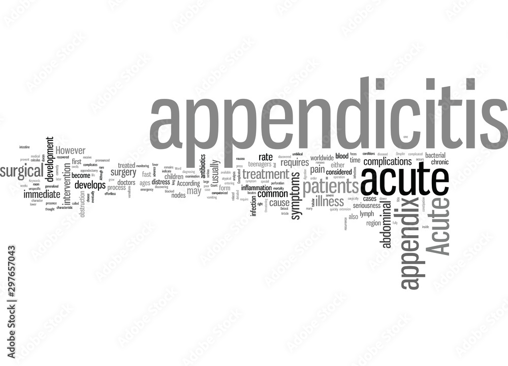 Fototapeta premium How to Detect Acute Appendicitis