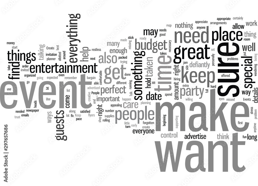 Fototapeta premium How To Create Events That People Talk About