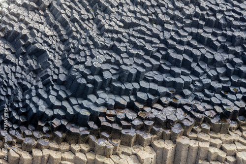 rock formations at Staffa island in Scotland