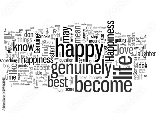 how to be genuinely happy