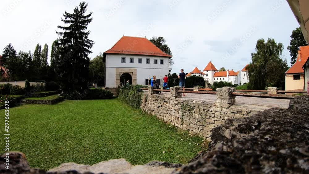 People Walking In Beautiful Old Town Varazdin Time Lapse People Walking In Beautiful Old Town Varazdin Time Lapse