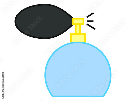vector icon with perfume shape