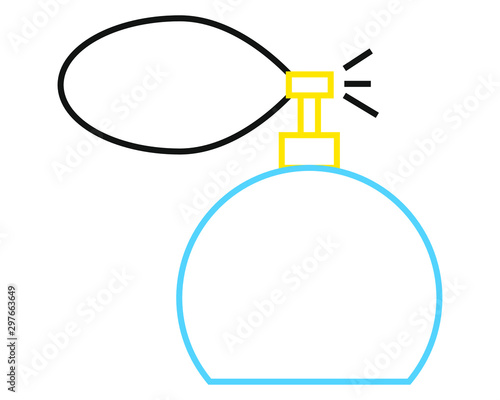 vector icon with perfume shape
