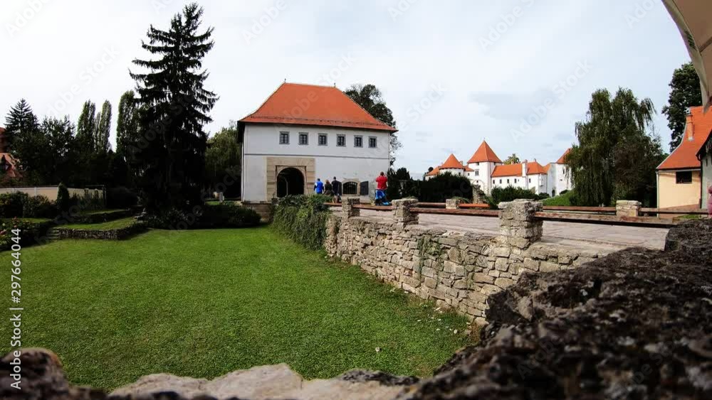 People Walking In Beautiful Old Town Varazdin Time Lapse People Walking In Beautiful Old Town Varazdin Time Lapse