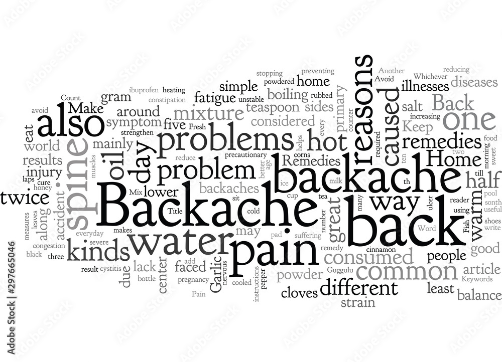 Home Remedies For Backache