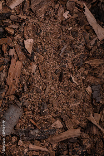 Old wood chips background Poster concept design photo shooting