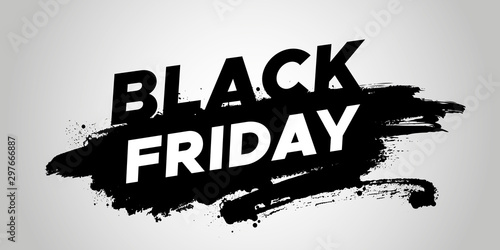 Black friday banner, card, poster. Vector Illustrator
