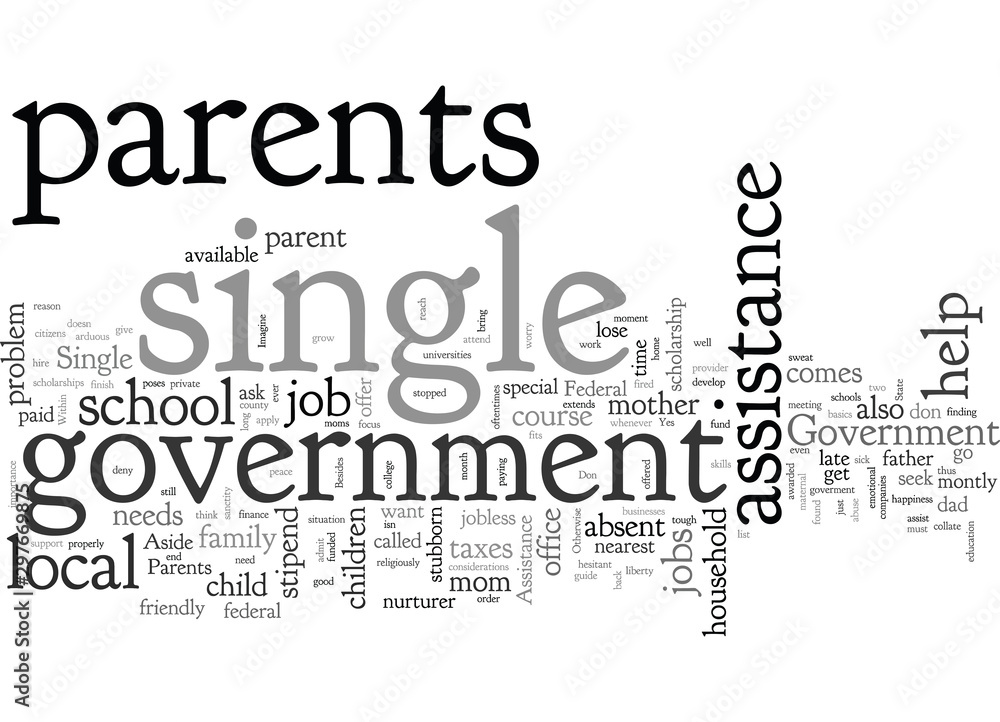government assistance for single parents