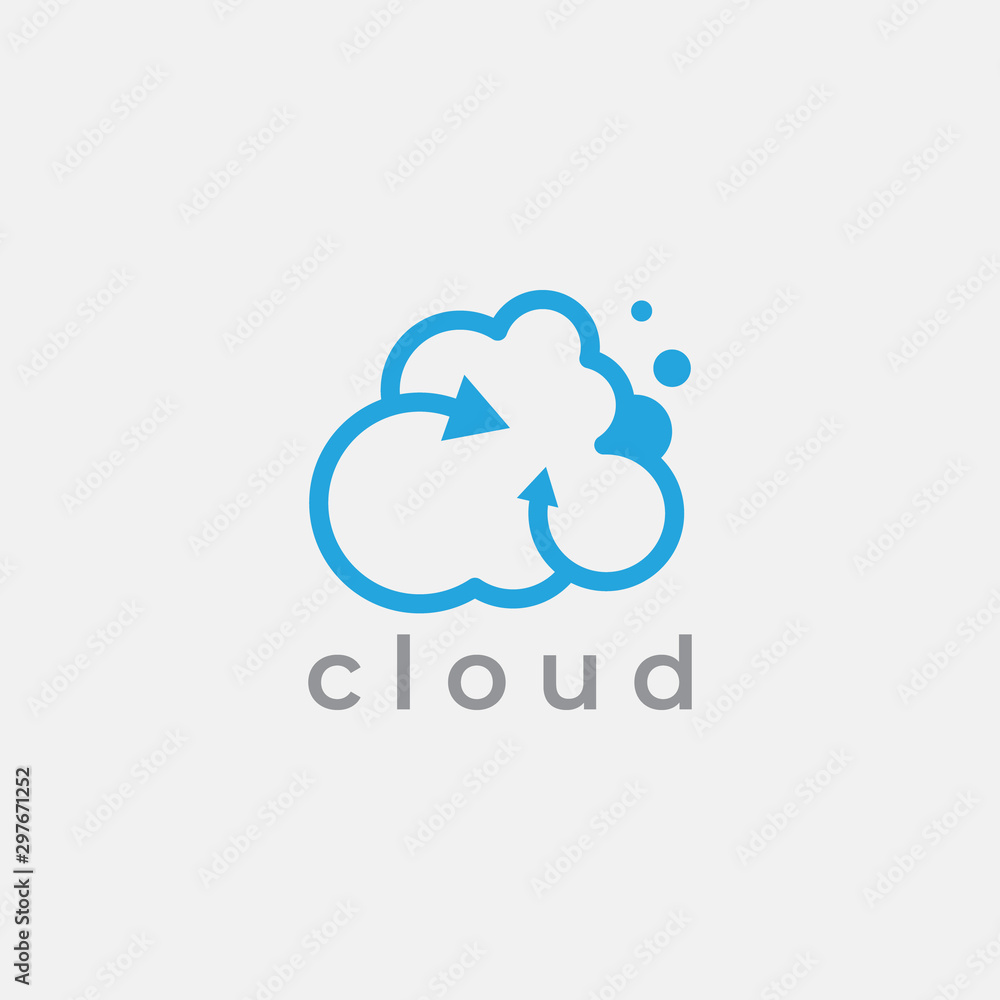 Cloud Logo template. Grow. Arrow. growth bar. Business and Consulting. Cloud Logo template. Grow. Arrow. growth bar. Business and Consulting.