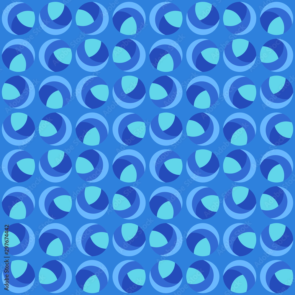 Abstract rounded repeated shapes. Vector seamless pattern. Abstract rounded repeated shapes. Vector seamless pattern.