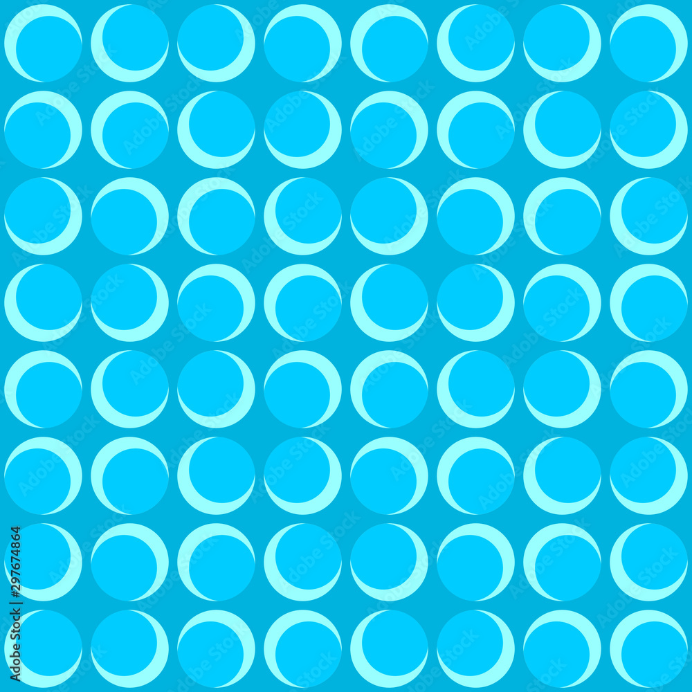 Abstract rounded repeated shapes. Vector seamless pattern. Abstract rounded repeated shapes. Vector seamless pattern.