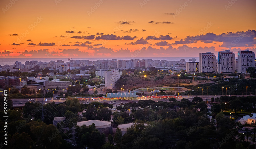 view in Tel Aviv Israel