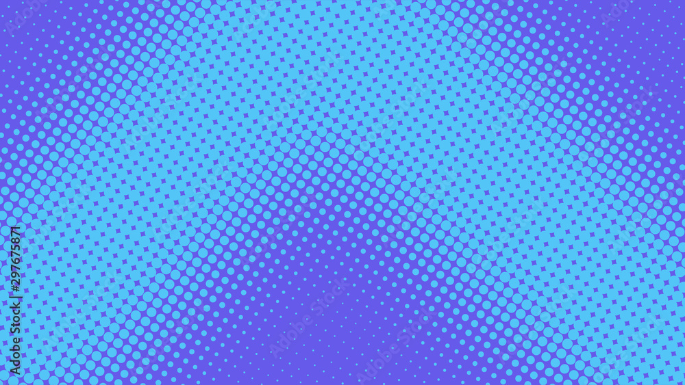 Pastel blue and purple pop art retro background with halftone dots in comic style, vector illustration eps10 Pastel blue and purple pop art retro background with halftone dots in comic style, vector illustration eps10