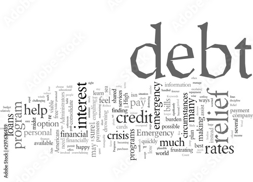 Emergency Debt Relief Programs