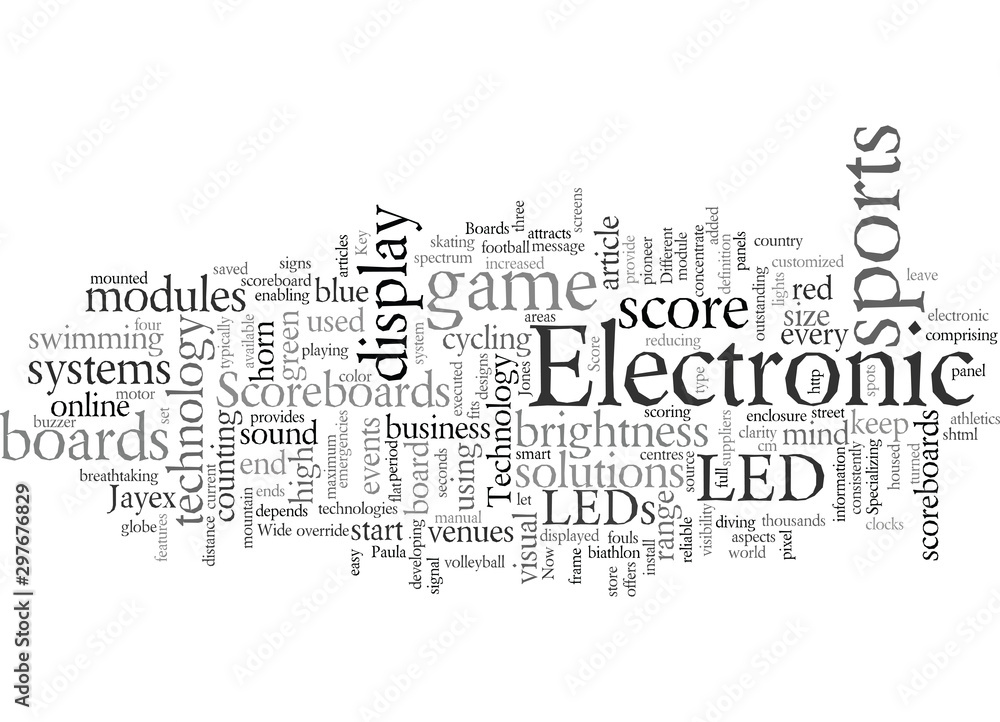 Electronic Score Boards